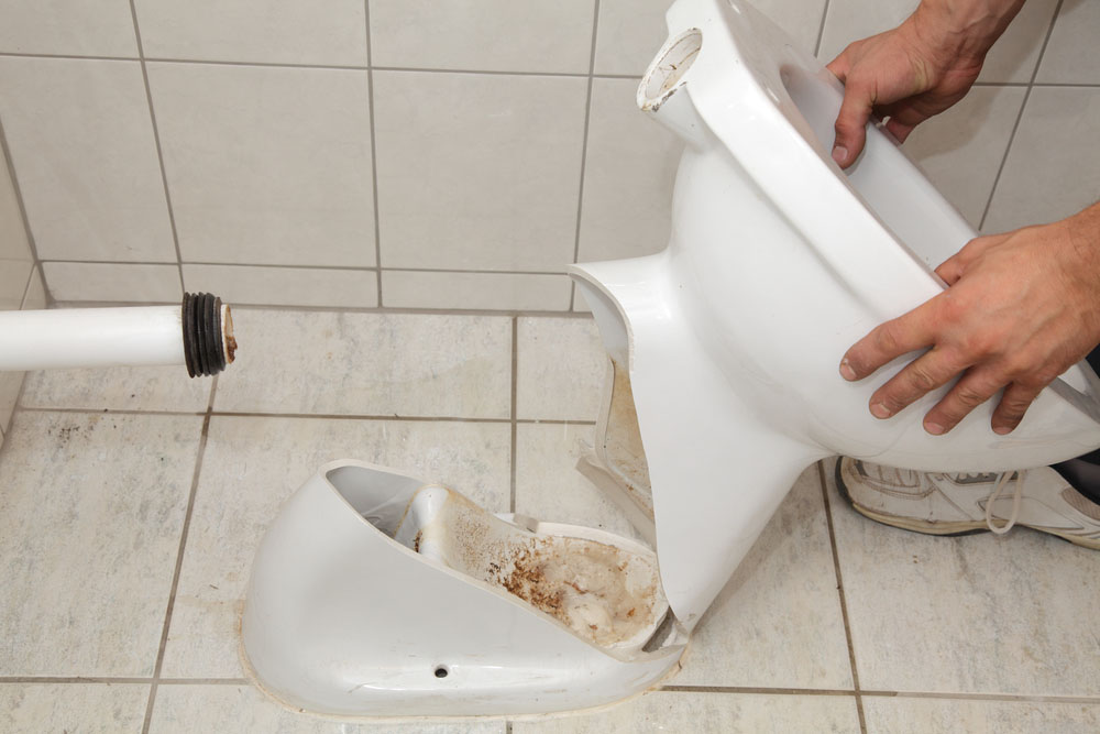 broken toilet bowl repair Rock Hill, SC