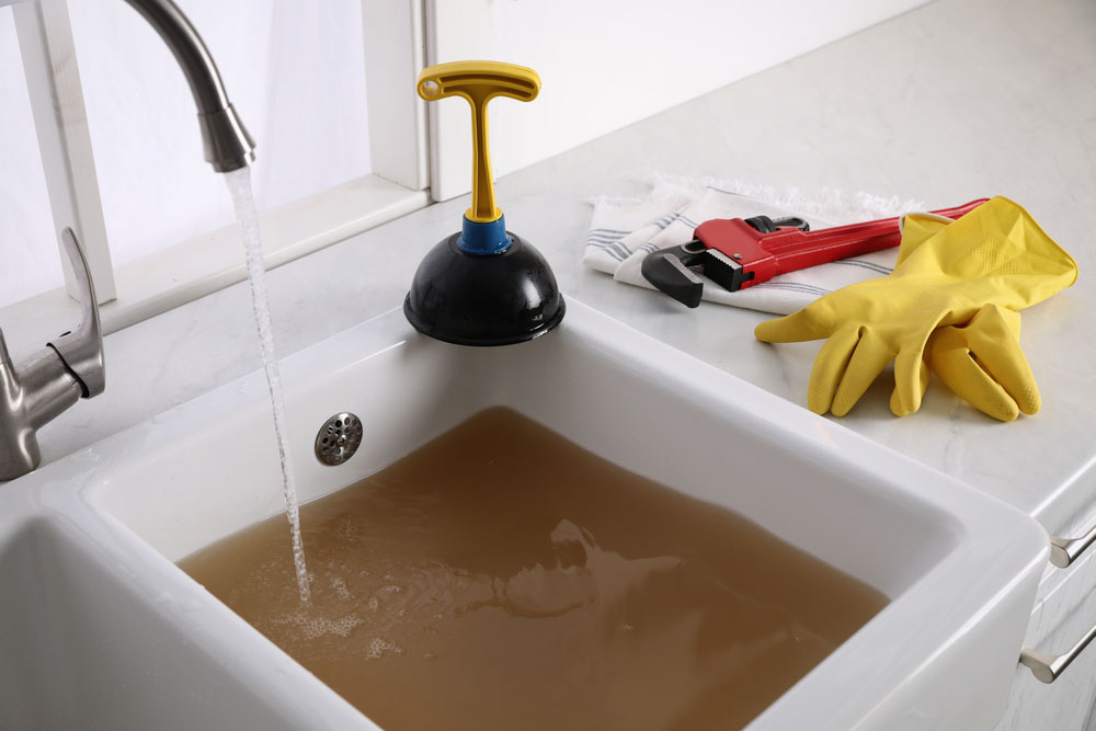 clogged drain
