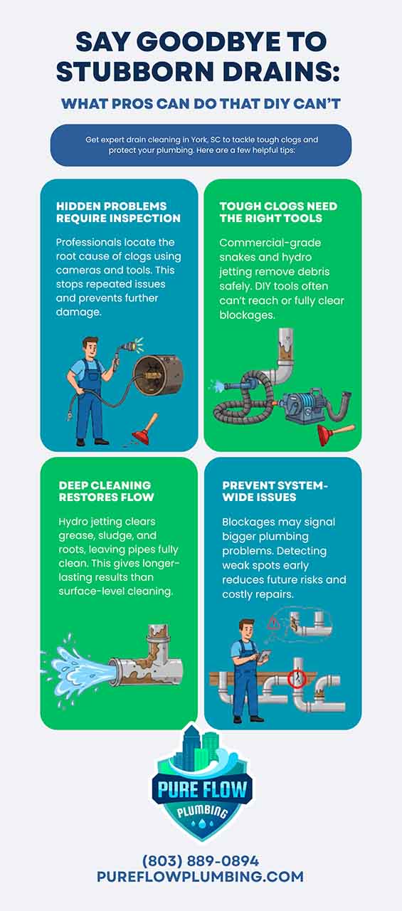 Say Goodbye to Stubborn Drains: What Pros Can Do That DIY Can't