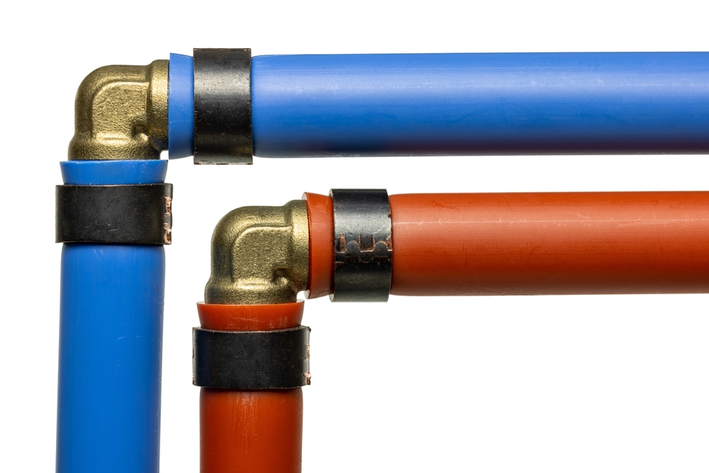 Blue and Red (Cold and Hot) Pex Water Pipe