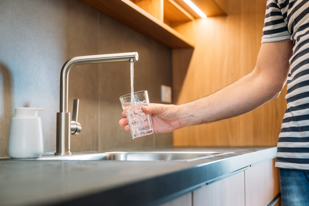 tap water from kitchen faucet tap water from kitchen faucet